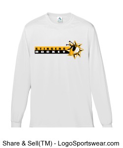Long sleeve tee with player name and number Design Zoom